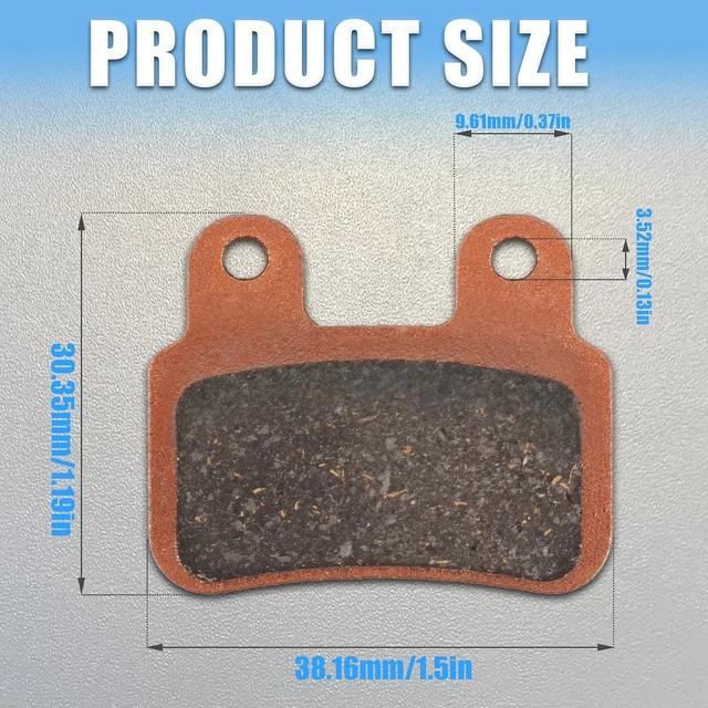 Alt view image 6 of 7 - Brake Pads for Ebike: Semi-Metallic Brake Pads Fit for Ridstar Q20, Q20 Pro, H26 Pro Replacement Brake Parts - Fit for XD-KLBS-DOT4 Hydraulic Brakes