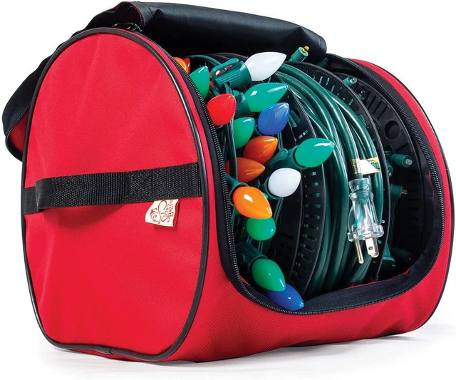 Alt view image 3 of 7 - Wire and Christmas Lighting Storage Bag with 3 Spools