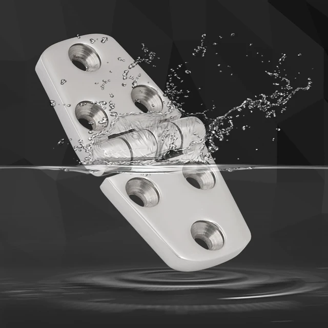 Alt view image 7 of 7 - 316 Stainless Steel Hinges Marine Grade 3" x 1.5" Heavy Duty Boat Hatch Hinge (76 mm X 38 mm) Casting Cabinet Door Hinge with Screws (6 Pack)