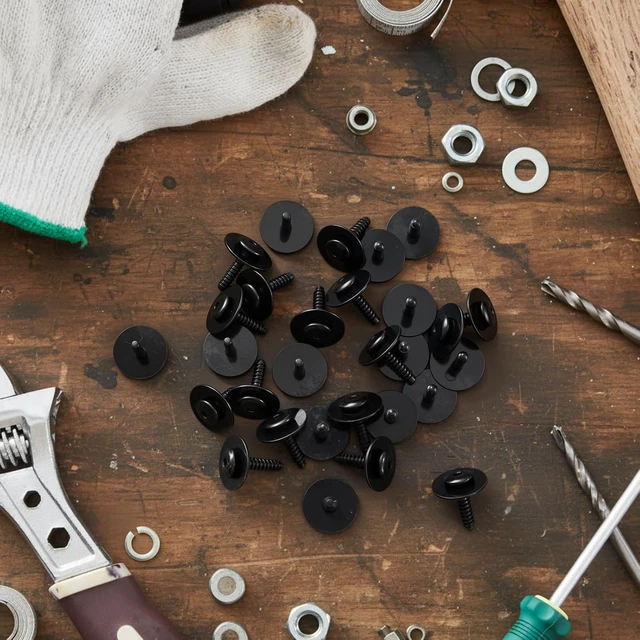 Alt view image 5 of 6 - 100 Pcs Fender Liner Screws Compatible with Gm 11548270