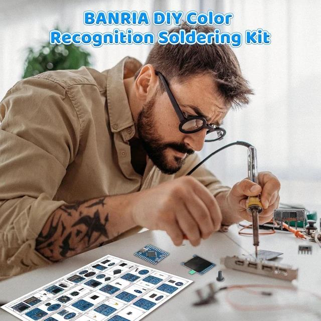 Alt view image 3 of 7 - DIY Color Recognition Soldering Project Kit with TCS34725 Sensor