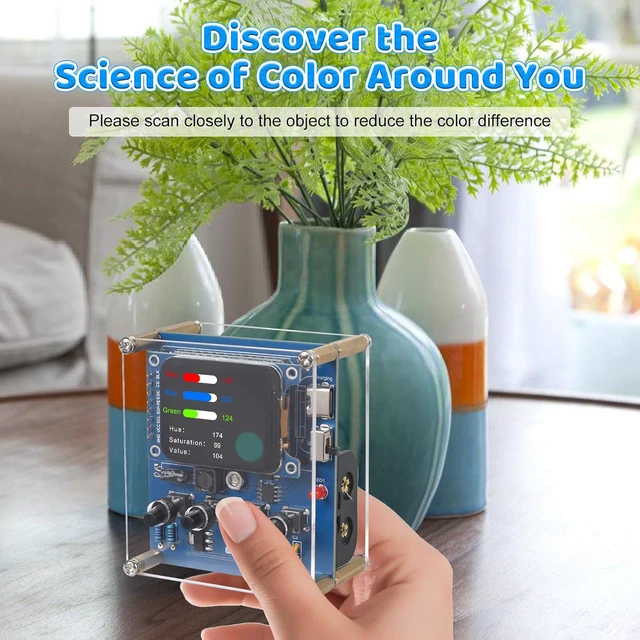 Alt view image 6 of 7 - DIY Color Recognition Soldering Project Kit with TCS34725 Sensor
