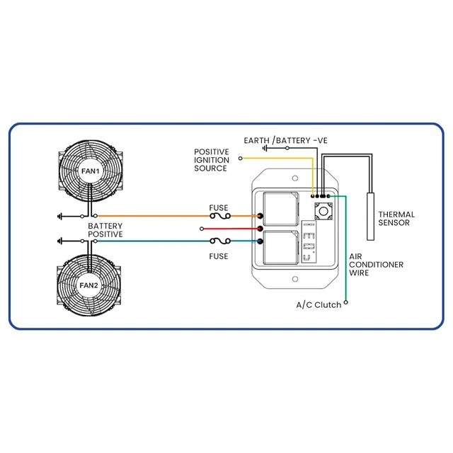 Alt view image 3 of 5 - Digital Radiator Fan Controller Switch Kit #0444 12V