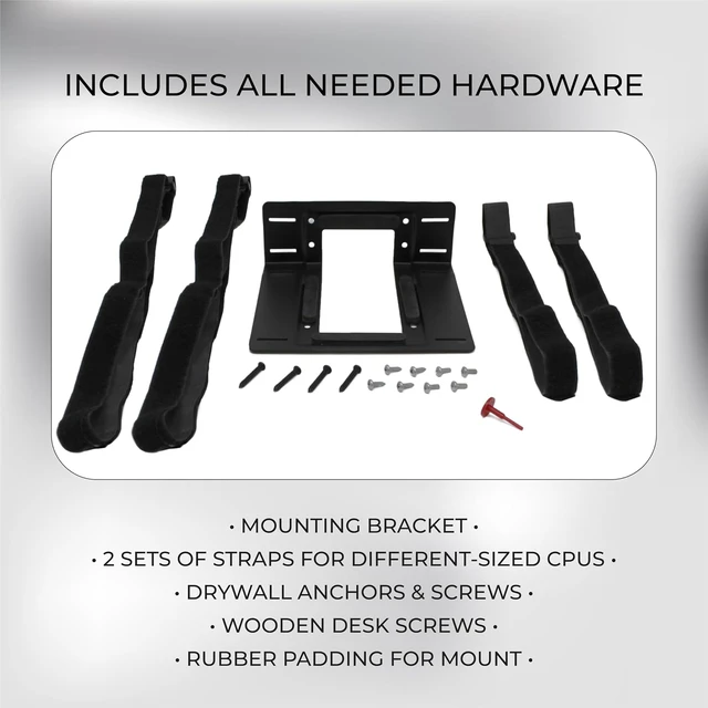 Alt view image 4 of 7 - SFF Under Desk PC Mount & Wall Mount Bracket