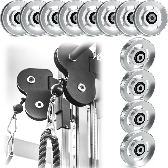 Main image of 2-14 Pcs Aluminum Cable Pulley Wheel 90/95mm