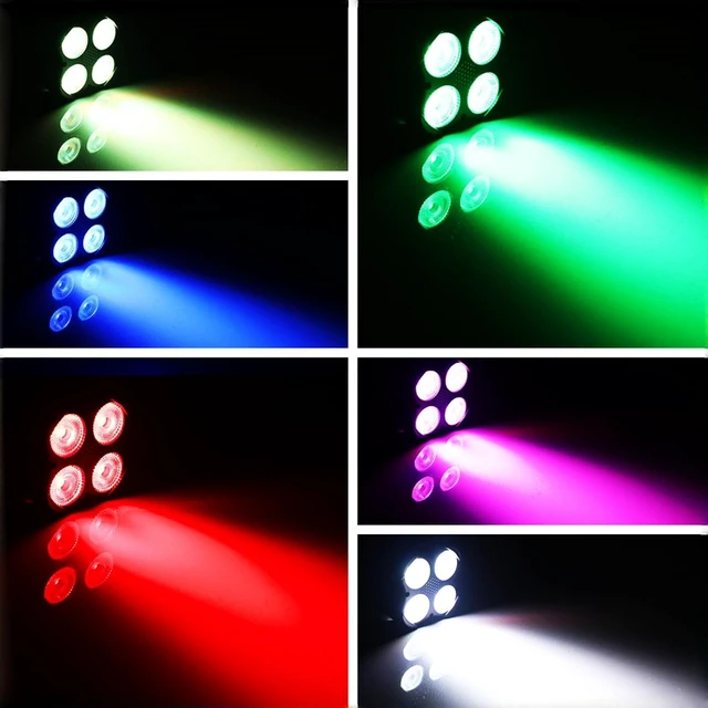 Alt view image 2 of 7 - Stage Par Lights, RGBW 4-in-1 LED Par Light Stage Lights DMX