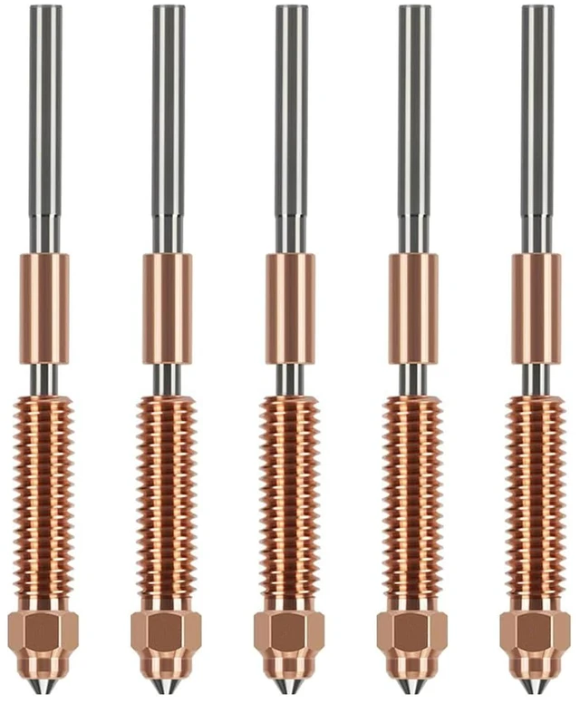 Main image of K1C Nozzle Kit 5PCS 0.2 0.4 0.6 0.8 1.0mm Quick-Swap Tri-Metal Hardened Steel High Temp for K1 Max Ender 3 V3