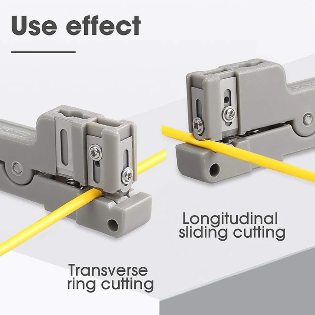 Alt view image 2 of 3 - 6-Pack Fiber Optic & Coaxial Cable Stripper, 3 Sizes for Buffer Stripping