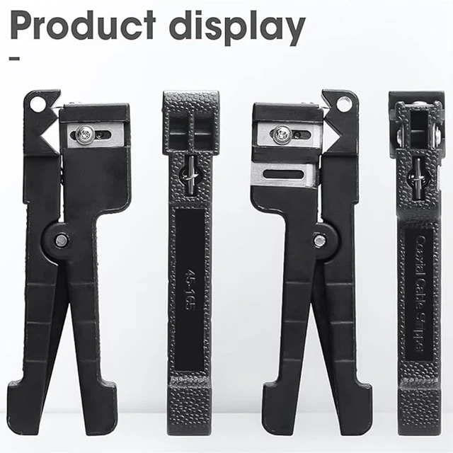 Alt view image 3 of 3 - 6-Pack Fiber Optic & Coaxial Cable Stripper, 3 Sizes for Buffer Stripping