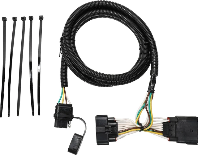 Alt view image 7 of 7 - Custom 4 Way Trailer Wiring Harness for 2011-2019 Ford Explorer, Pure Copper Plug and Play Trailer Light Wiring for Explorer
