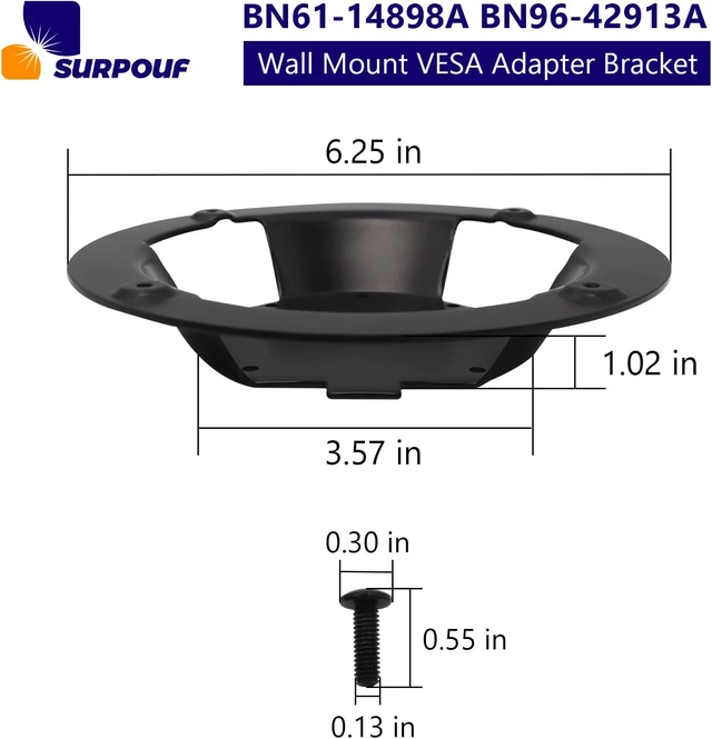 Alt view image 2 of 7 - BN61-14898A BN96-42913A Wall Mount VESA Adapter Bracket for Odyssey G6 G7 27/28/32/49'' Monitor C49HG90DM C49J890DK C49RG90SS S49A950UI C32G75TQS C32HG70QQ S32BG650E S32BG652E S32BG654E