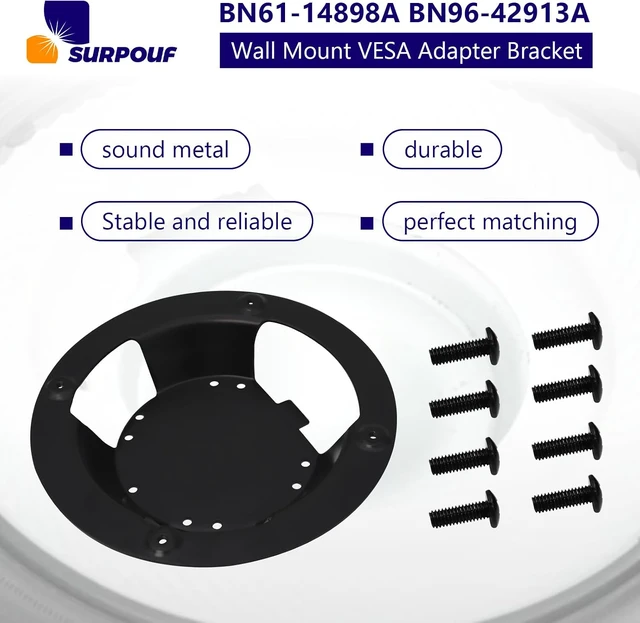 Alt view image 4 of 7 - BN61-14898A BN96-42913A Wall Mount VESA Adapter Bracket for Odyssey G6 G7 27/28/32/49'' Monitor C49HG90DM C49J890DK C49RG90SS S49A950UI C32G75TQS C32HG70QQ S32BG650E S32BG652E S32BG654E