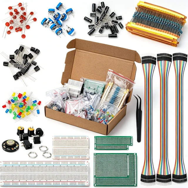 Alt view image 6 of 7 - 1995Pcs Electronic Component Kit Compatible with for UNO R3