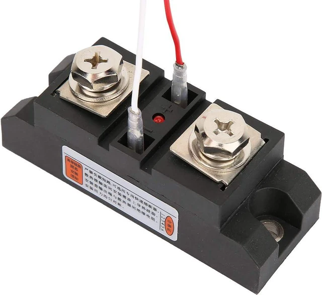 Alt view image 4 of 7 - 200A Industrial Solid State Relay, High Switching Speed Noiseless Industrial Solid State Relay Relay DC Control AC SSR Anti Vibration for Petrochemical Equipment