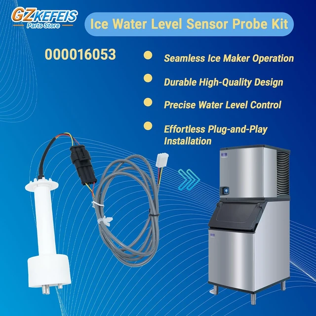 Alt view image 7 of 7 - 000016053 Ice Water Level Sensor Probe Kit, Compatible with Manitowoc Ice Machines I0600, I1400, ID0522A, ID0452A, ID0322A- Replacement Harness for Commercial Ice Maker Parts
