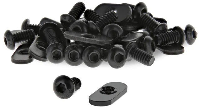 Main image of 8020, 3393, 10 Series Bolt Combo, 1/4-20 x 0.5 Inch Button Head Socket Cap Screw with Slide in Economy T-Nut Steel Hardware Nuts and Bolts Set (25 Pack)