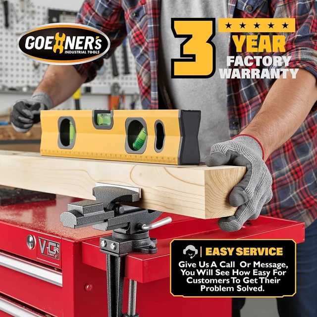 Alt view image 6 of 7 - 2-In-1 Table Vise 3.3" Bench Clamp, 360° Swivel Vise for Workbench