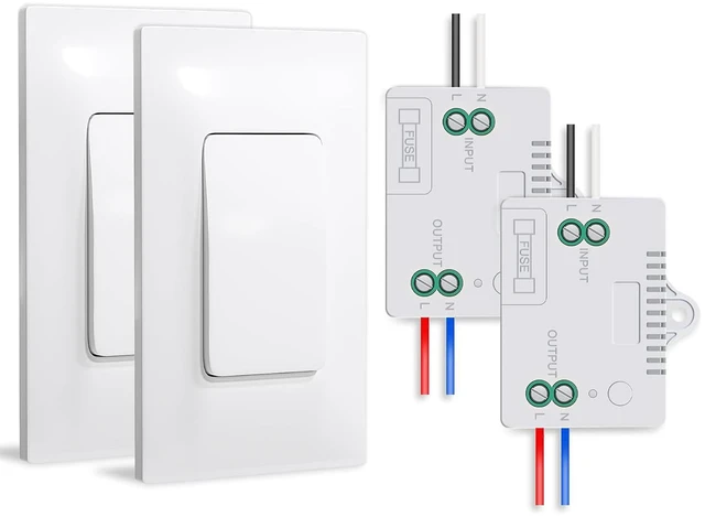 Main image of Kinetic Wireless Light Switch and Receiver Kit, 330ft Remote Control