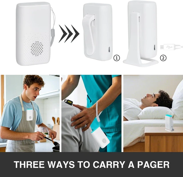 Alt view image 3 of 7 - Bed Sensor Alarm and Fall Prevention for Elderly, Motion Sensor Alert System with 58 Melody/LED/Vibration Mode, for Patients Seniors Elderly Monitoring at Home