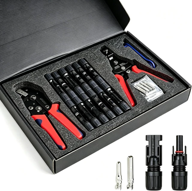 Main image of 24Pairs Solar Panel Connector with Crimping Tool and Wire Stripper