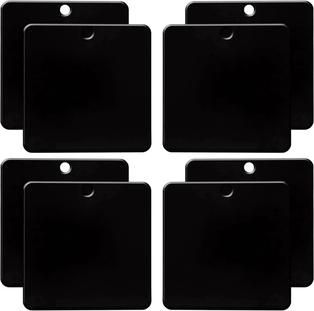 Main image of Self-Adhesive Magnetic Mount Pad for Aluminum Cabs,Ideal for Spot Light/Strobe Beacon/Magnetic Antenna/Light Bar,Durable Black Powdercoat,8 Pack