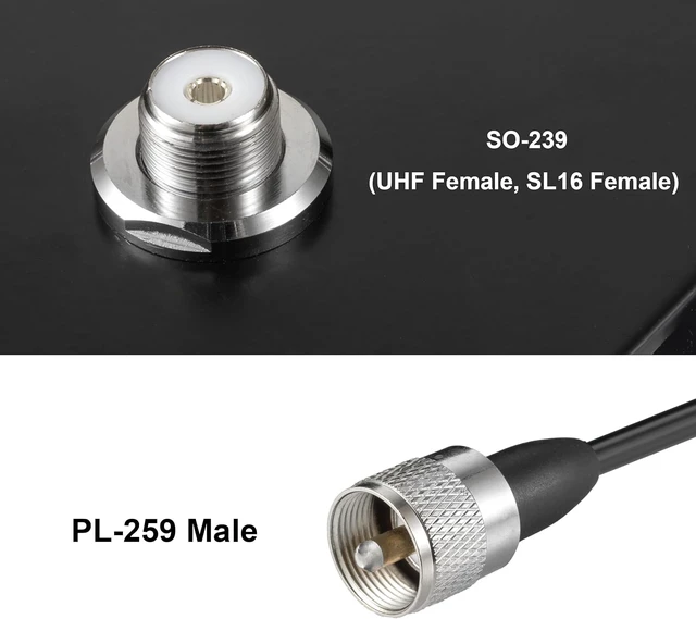 Alt view image 5 of 7 - Heavy Duty 8.8inch Triangle Super Strong Magnetic Base Mount SO-239 Connector with 16.4FT Cable PL-259 Plug for Car Bus Mobile CB Ham Base Station Radio Truck Marine UHF VHF Radio Antenna,