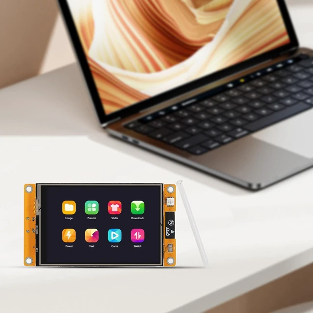 Alt view image 7 of 7 - 2Pcs 3.5" LCD Display Screen ESP32 Development Board 320X480 Resolution ESP32-WROOM-32 WiFi Smart Display Screen 3.5inch OLED TFT Module Resistive Touch for IDE,ESP IDE,Micropython and Mixly