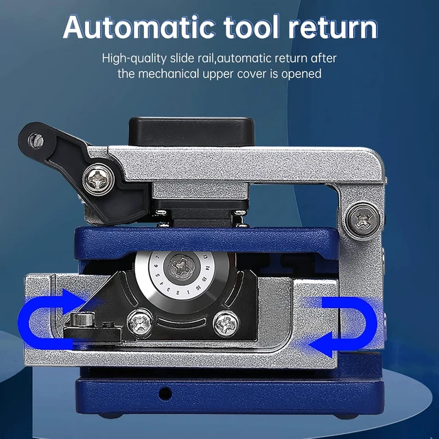 Alt view image 5 of 7 - (2-Pack FC-6S Optical Fiber Cleaver for 0.25mm, 0.9mm, 3.0mm Fiber Cable with 48000 Cleaves and 16 Position Blades Automatic Return Knife FTTH Tool