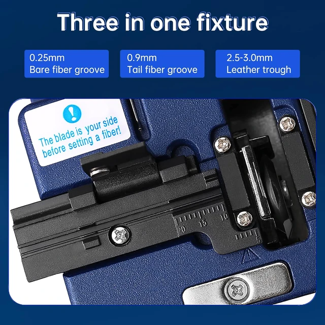Alt view image 6 of 7 - (2-Pack FC-6S Optical Fiber Cleaver for 0.25mm, 0.9mm, 3.0mm Fiber Cable with 48000 Cleaves and 16 Position Blades Automatic Return Knife FTTH Tool