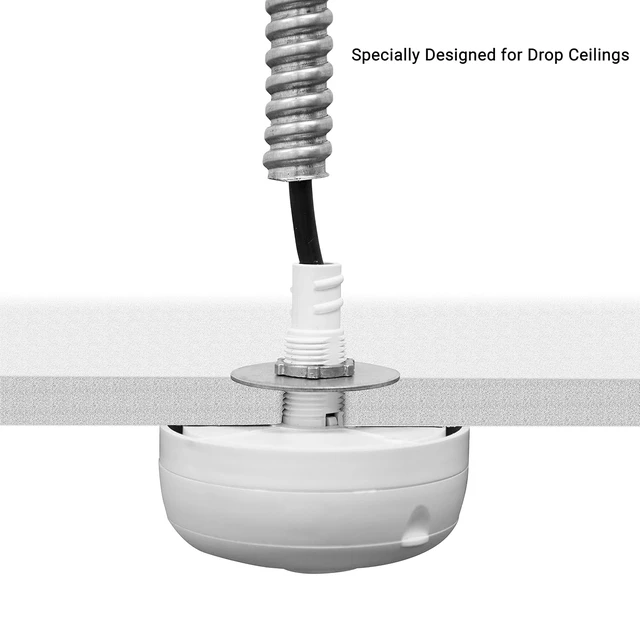 Alt view image 5 of 7 - MPC-52V PIR Ceiling Sensor, Ceiling Occupancy Sensor, Ceiling Light Sensor, Occupancy Sensor, Commercial Grade 360 Degree FOV, 800 Sq. Ft Coverage, 120-277VAC, White