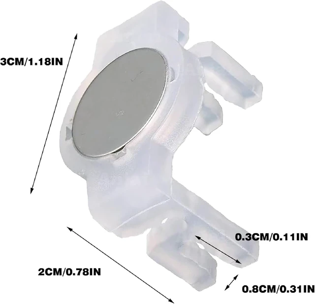 Alt view image 7 of 7 - 50Pcs Extra Strong Magnetic Christmas Light Clips, with Iron Sheet and Screws to Hold The Magnet Clips for Hanging Christmas Lighting