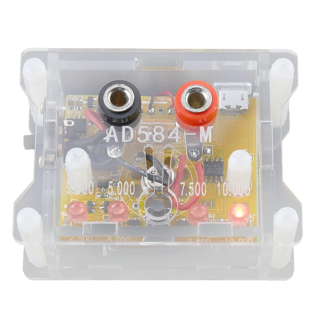 Alt view image 3 of 7 - AD584KH Voltage Reference Module, 4 Channel Calibration Board with Transparent Housing for Electronics Engineers and Hobbyists 92g