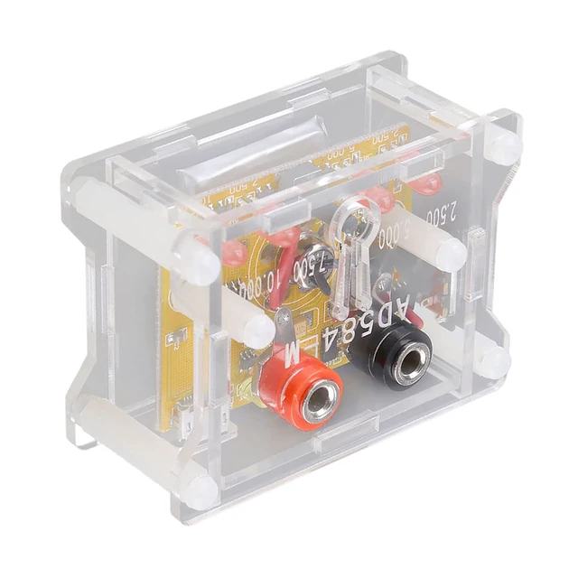 Alt view image 4 of 7 - AD584KH Voltage Reference Module, 4 Channel Calibration Board with Transparent Housing for Electronics Engineers and Hobbyists 92g