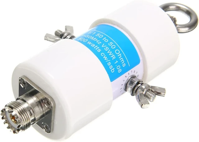 Alt view image 3 of 5 - 1pc Universal 1:1 Voltage Balun Waterproof HF Balun Voltage Balun for 160m-6m Bands 1.8-50MHz 500W Shortwave Antenna Balun