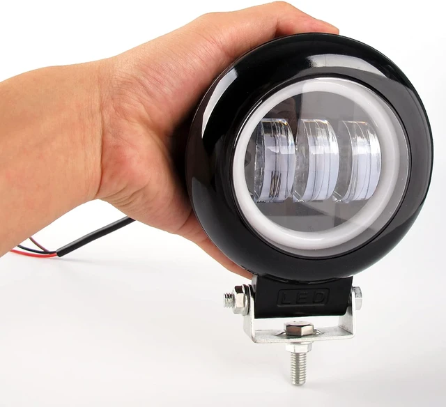 Alt view image 3 of 7 - 5 Inch Round LED Fog Lights, 60W Off Road LED Pod Lights