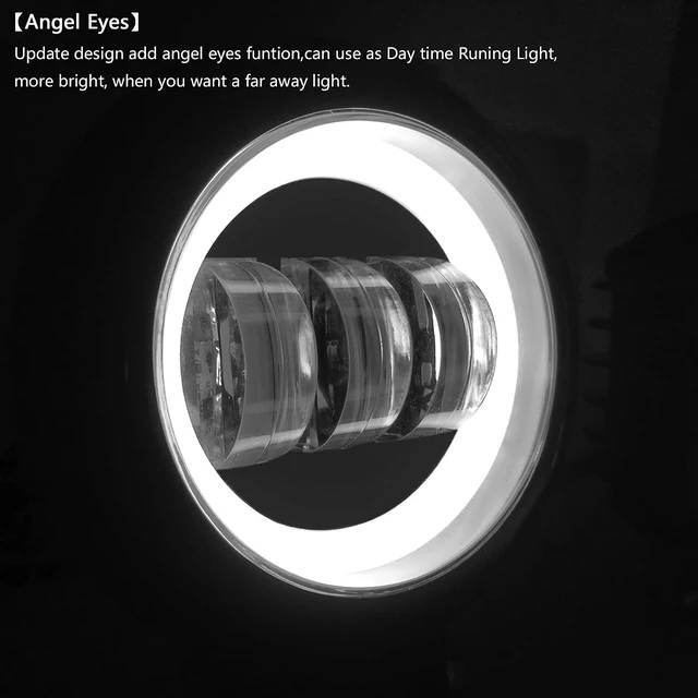 Alt view image 7 of 7 - 5 Inch Round LED Fog Lights, 60W Off Road LED Pod Lights