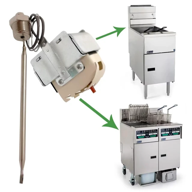 Alt view image 6 of 7 - PP10084 High Limit Thermostat Switch for Pitco Fryer - 1/4" Thread MPT Stuff Box, 450°F/230°C Safety Rating, Ideal for VF35, MGII, SG14, 35C+, 45C+, 18S, 18, E500D Models