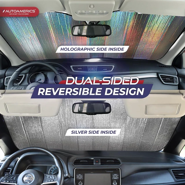 Alt view image 2 of 7 - Holographic Windshield Sun Shade - 28 x 58 in, Large
