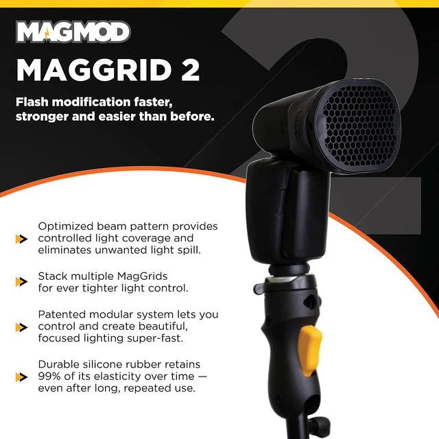 Alt view image 2 of 5 - MagGrid 2 Light Modifier, Photography Lighting Flash Modifier