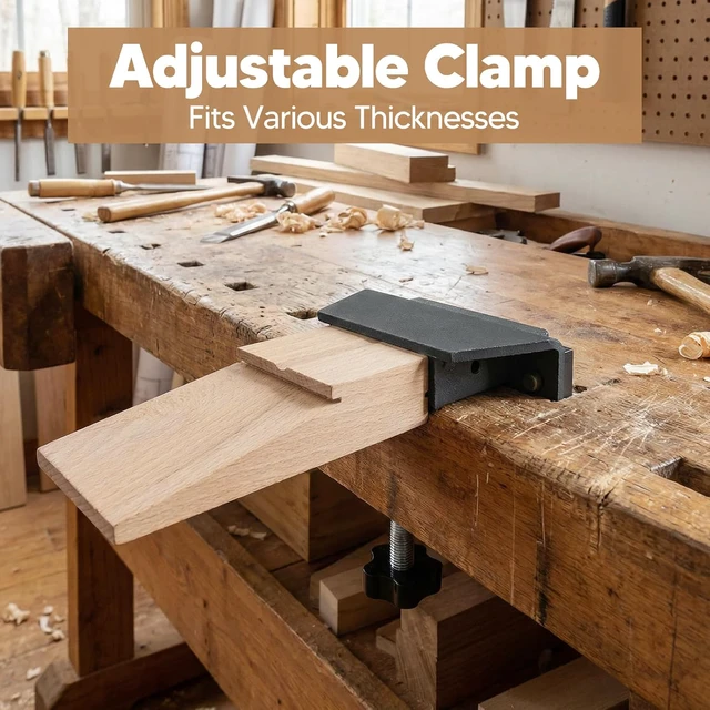 Alt view image 5 of 7 - Wooden Bench Pin Workbench Tool Portable Accessories Jewelry Bench Jewelry Making Tool for Cutting Filing DIY Finishing Drill