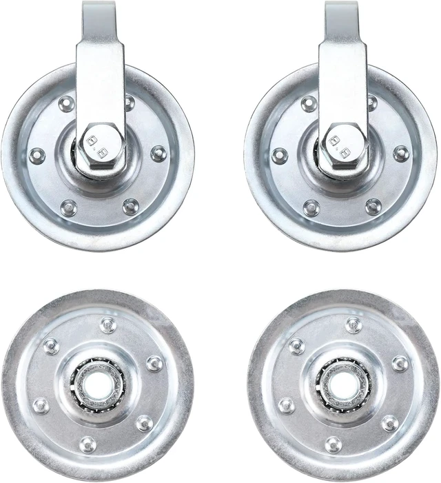 Alt view image 3 of 7 - Garage Door Cable and Pulley Kit, Including 2 Pairs of Galvanized Aircraft Cables and 4pcs Heavy Duty 3" Pulley Sheaves