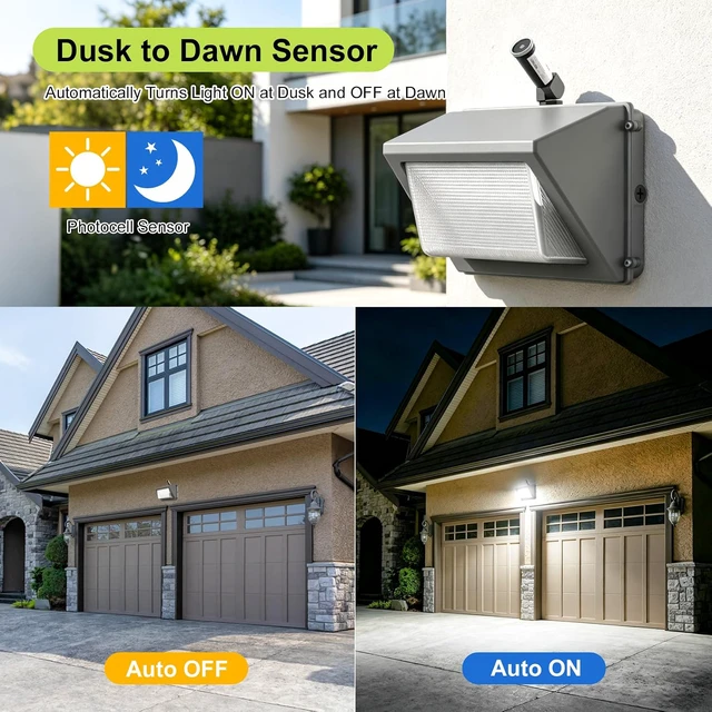 Alt view image 2 of 7 - 4-Pack, Dusk to Dawn/Day Night Sensor, Photoelectric Switch, Photo Cell Sensor, 110V/120V/220V/240V Input, UL Listed, IP65 Water-Resistant Photocell for Outdoor Light