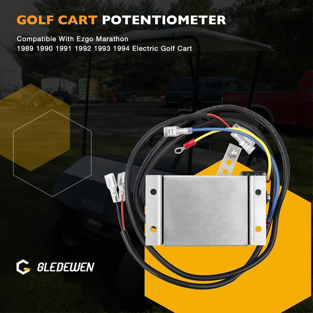 Alt view image 3 of 6 - Golf Cart Throttle Potentiometer with Micro Switch Compatible with EZGO Marathon Electric Golf Cart 1989-1994, Upgraded Version Throttle Potentiometer Replace# 27094-G01, 25267G2, 25399G1, 27094G01