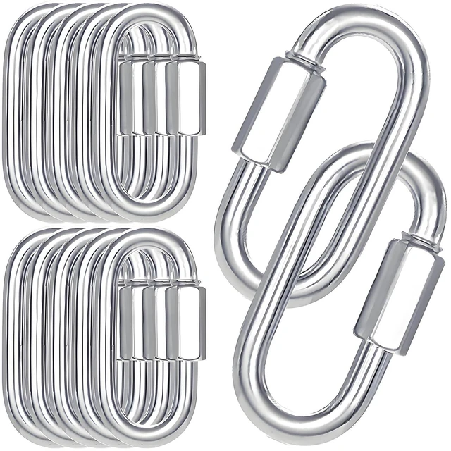 Main image of 30PCS Heavy Duty Quick Link, 3.5IN Quick Chain Link, Silver