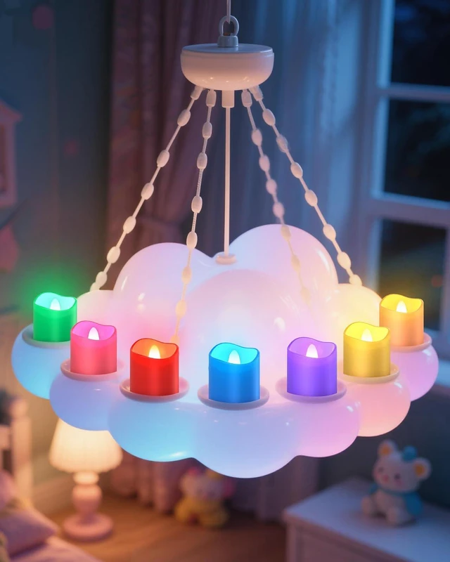 Alt view image 4 of 7 - RGB Color Changing Rechargeable Flameless Tea Light Candles, 12pcs