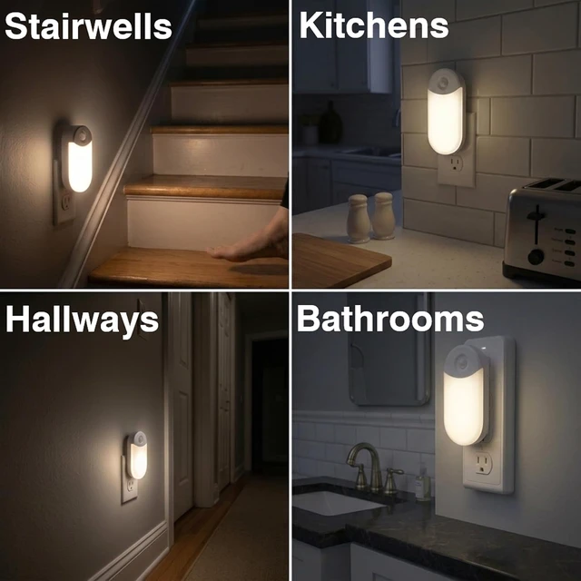 Alt view image 7 of 7 - 4-in-1 Power Failure Night Light,Flashlight,Motion Sensing, 3-Pack