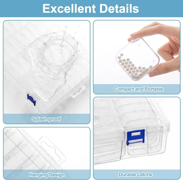 Alt view image 2 of 7 - Bead Organizer Box, 138Pcs Small Bead Organizers and Storage