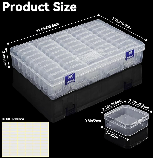 Alt view image 3 of 7 - Bead Organizer Box, 138Pcs Small Bead Organizers and Storage
