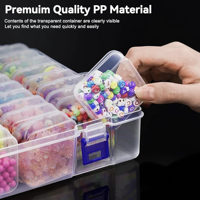 Alt view image 4 of 7 - Bead Organizer Box, 138Pcs Small Bead Organizers and Storage
