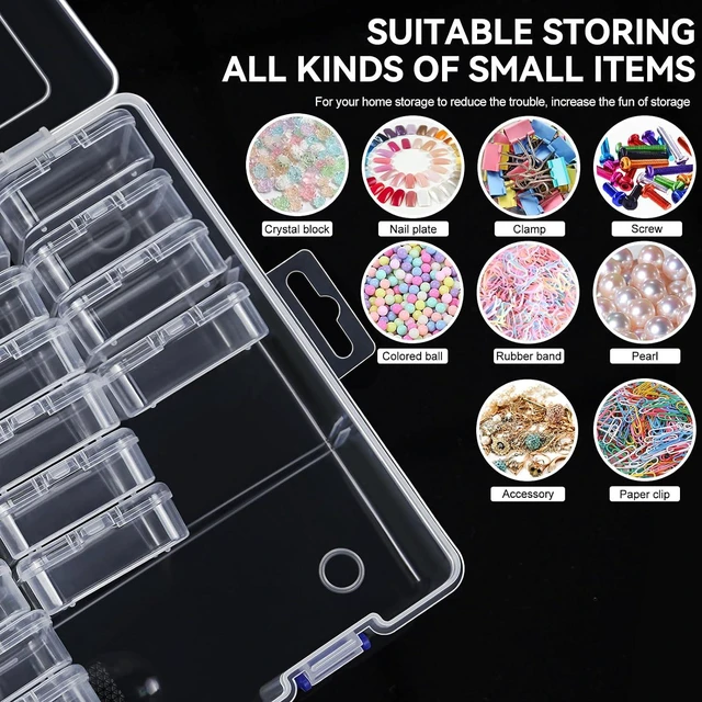 Alt view image 6 of 7 - Bead Organizer Box, 138Pcs Small Bead Organizers and Storage